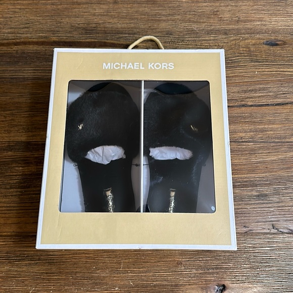 Michael Kors black slippers, brand new, size 10, $70 - Picture 1 of 6